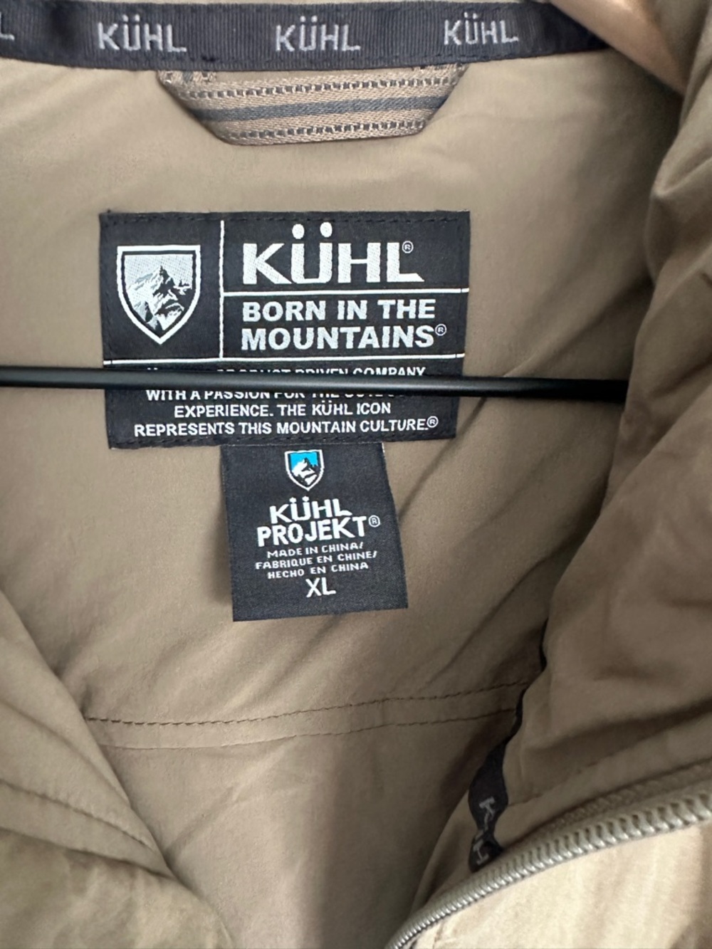 KUHL Men's Hooded Puffer Jacket - Olive Brown - Picture 3 of 3